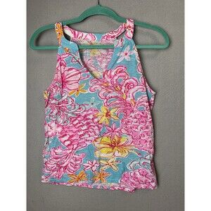 Lilly Pulitzer Top Womans Size Small Multicolor Arya Tank Top Beach Travel